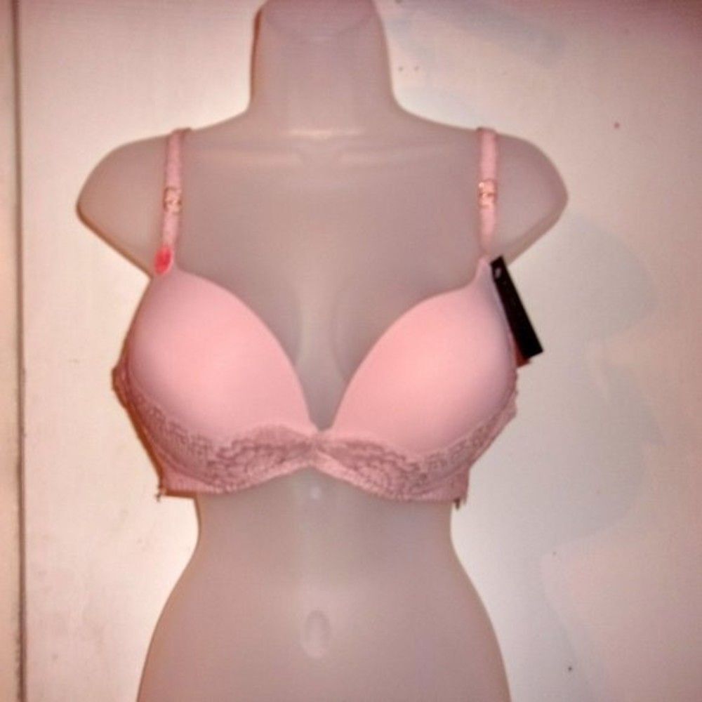 Youmita Misty Rose Lace Soft Cup Demi 36C Bra NWT